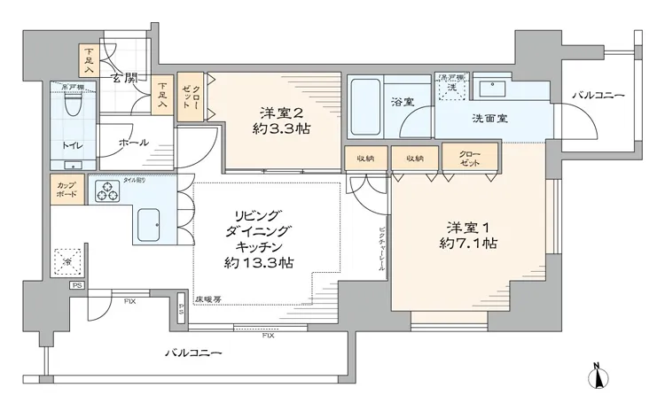 アクシア麻布の間取り図