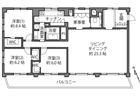 白金ハイツの間取り図