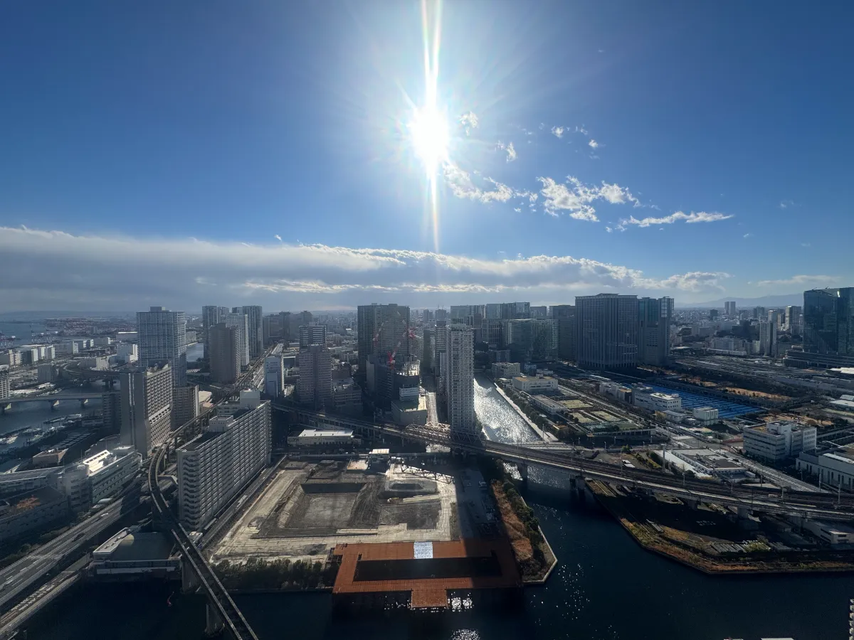 芝浦アイランドケープタワーのバルコニー