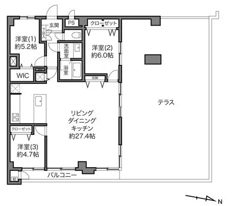 信濃町ハイムの間取り図