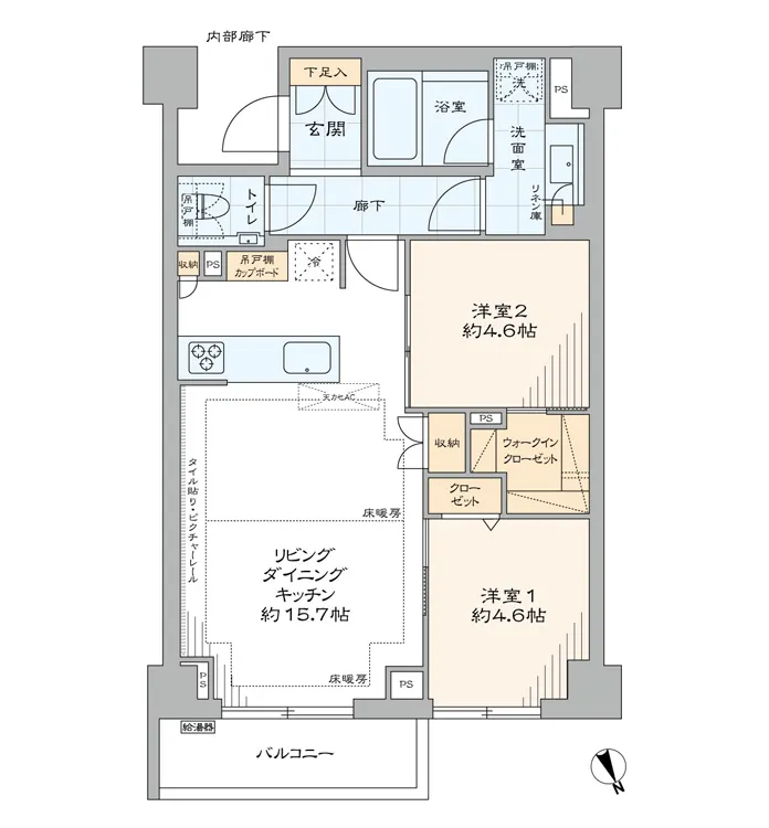 ブランズ六本木の間取り図