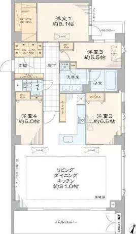 Brillia小日向の間取り図