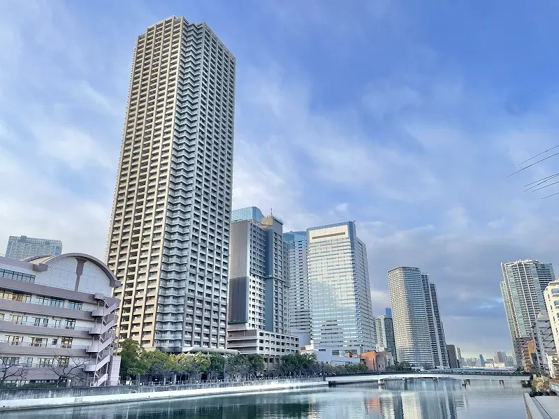 晴海アイランドトリトンスクエアビュータワーの外観