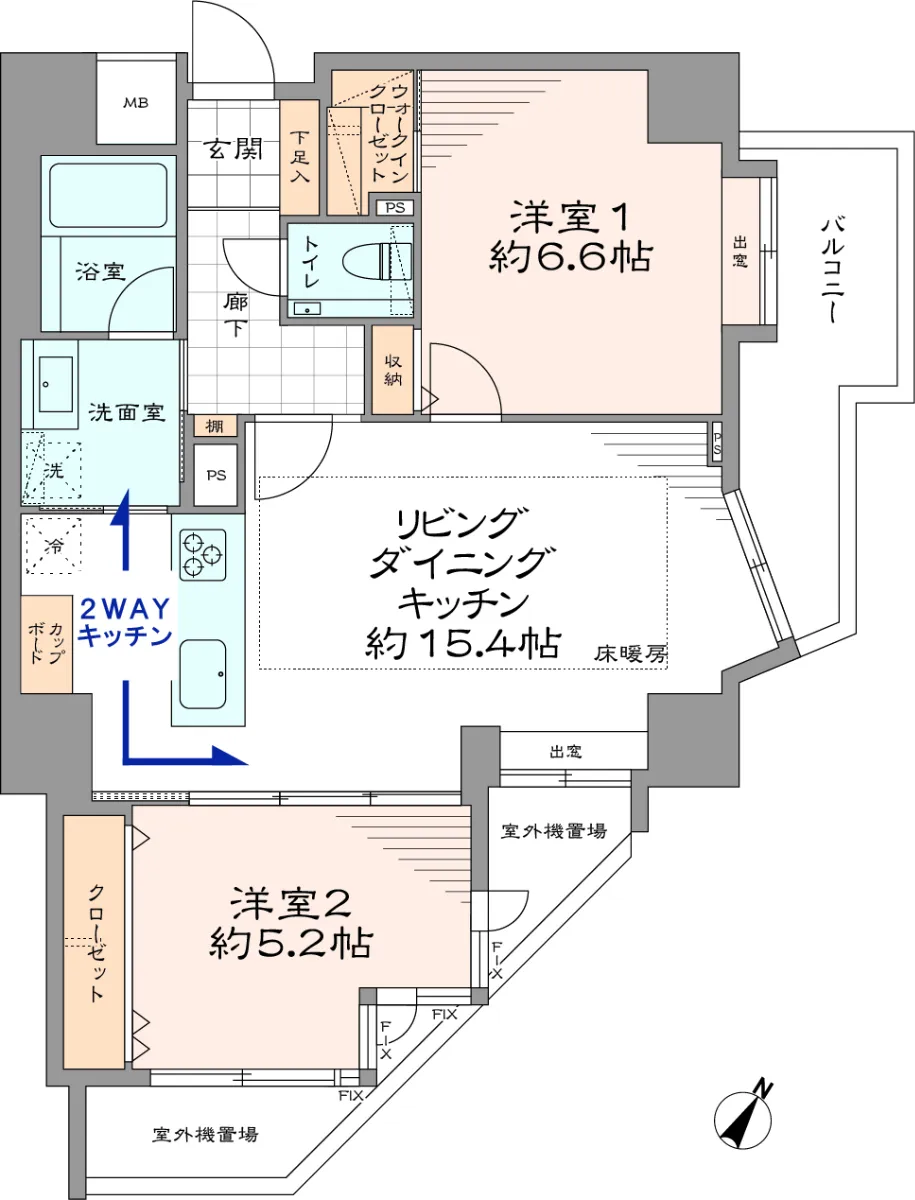 ヒルハイツ文京・春日の間取り図