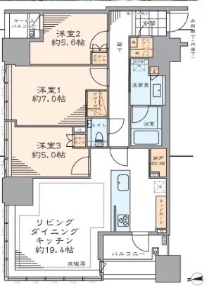 シティタワー銀座東の間取り図