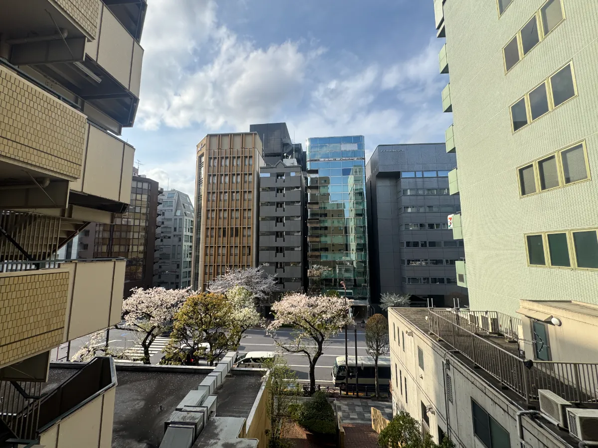 マートルコート麹町のバルコニー