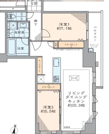 ジェントルエア神宮前の間取り図