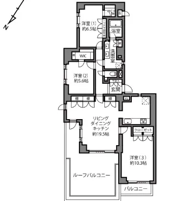 ベルテ参宮橋IIの間取り図