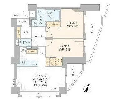 クレッセント渋谷神泉の間取り図