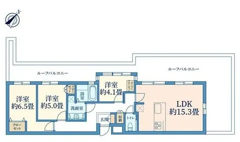 D’クラディア神宮外苑ハイヴァリーの間取り図