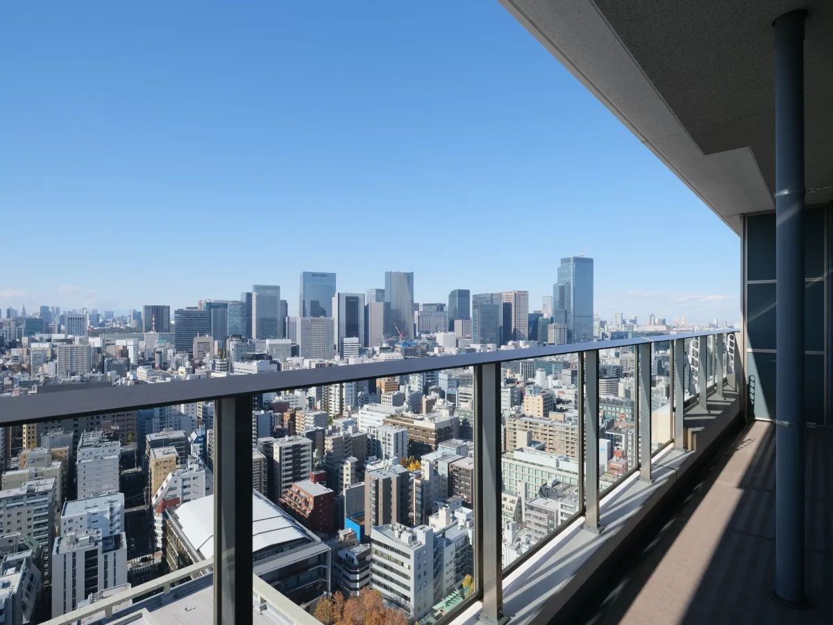 パークシティ中央湊ザタワーのバルコニー1