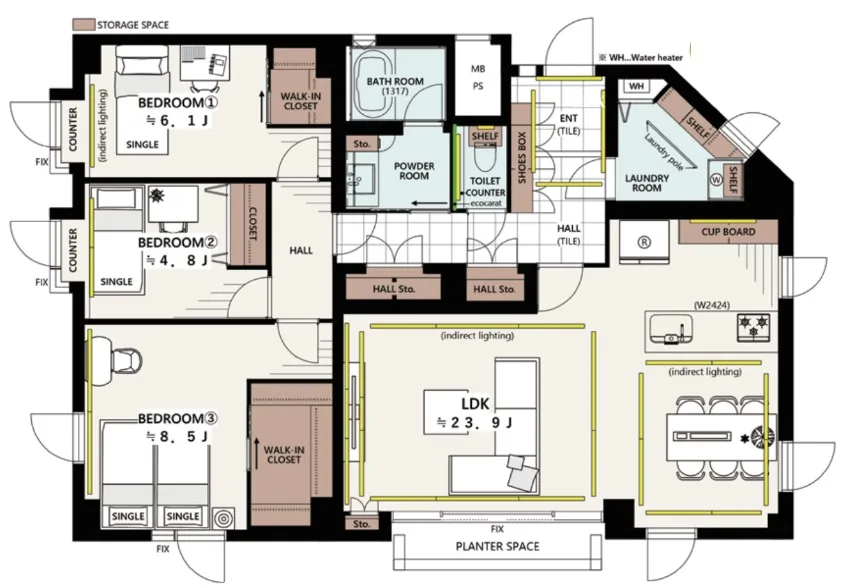 代々木上原第一マンションズの間取り図