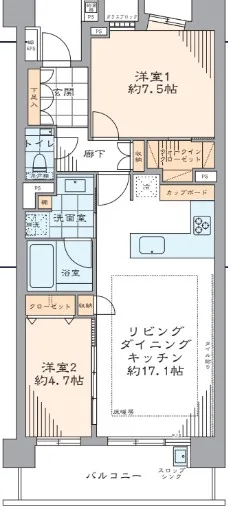 パークホームズ小石川の間取り図